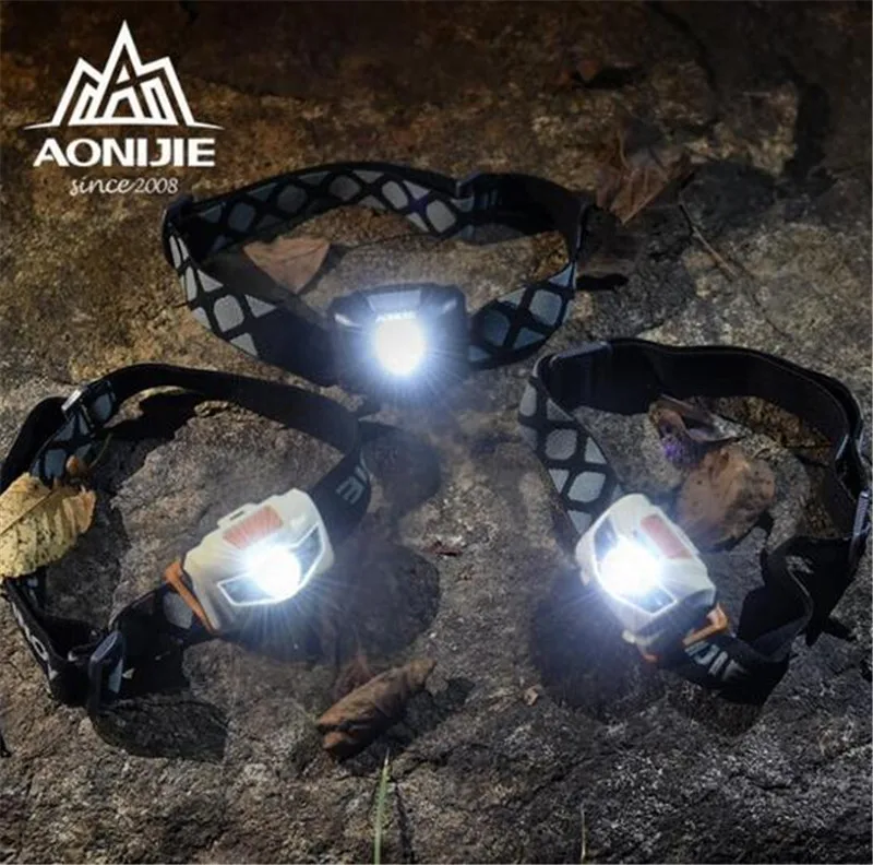 AONIJIE Waterproof Outdoor Sport Night Running Lights LED Climbing Night Running Light Outdoor Safety Camp Light Riding