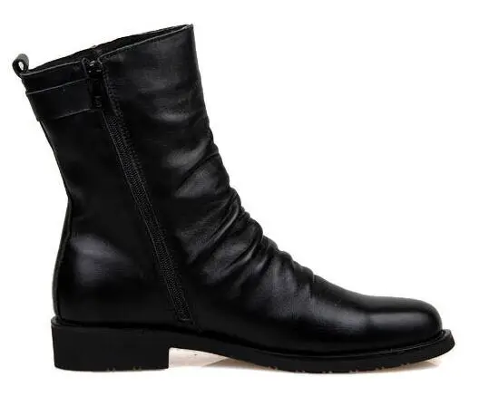 Winter Men Short Plush Snow boots Genuine leather Mid-Calf Martin boots wear-resistant Autumn Male military Boots 03 Winter Men Short Plush Snow boots Genuine leather Mid-Calf Martin boots wear-resistant Autumn Male military Boots 03