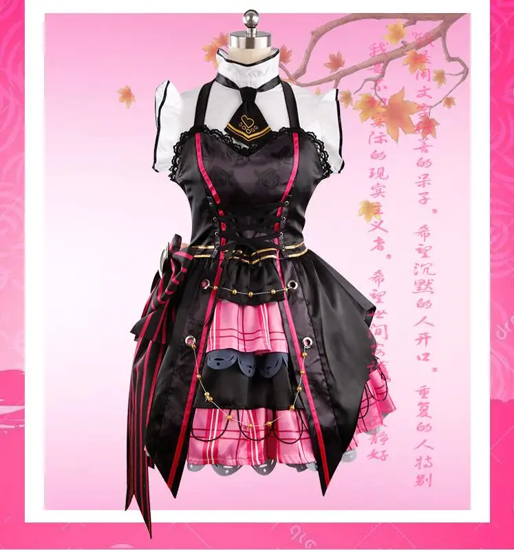 

Anime!The IDOLM@STER Starlight Stage lipps tulip Miyamoto Frederica Maid Dress Cosplay Costume Stage Wear Full Set Free Shipping