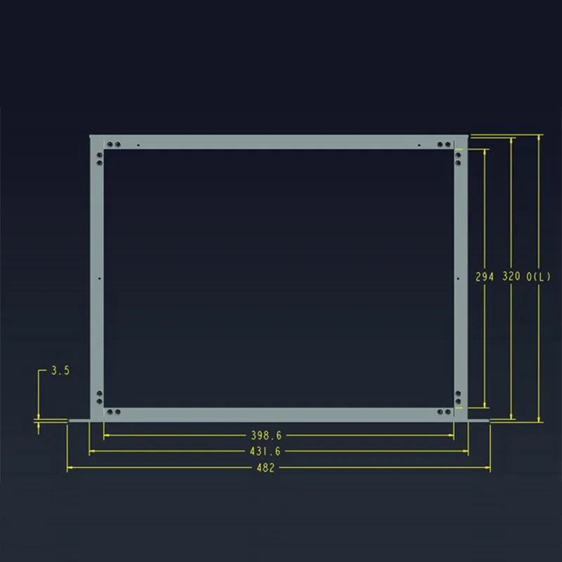 Gabinete de Alumínio de Cor Preta de Alta Qualidade do Desenho do Fio e Escova Polegada de Alumínio Rack de 19 Habitação X320 l mm 178 h X482 w 6 Cheap Conectores