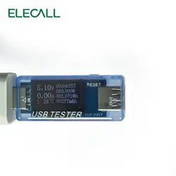 USB 2,0 мульти функциональный детектор мобильного телефона защита зарядки цифровой измерение напряжения тестер приборов