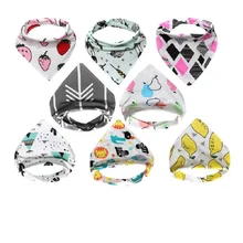 Детские отрыжка бренд детский нагрудник животных клубника мультфильм отрыжка ткань хлопок треугольник детей интересные аксессуары BRB921