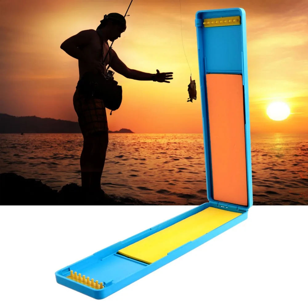 Single layer fishing box plastic small clear portable fishing second line box fishing tackle