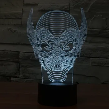 

[Seven Neon]free Shipping Monster with long ear Acrylic 7Color Desk Lamp 3D Lamp Novelty Led Night Light Millennium Falcon Light