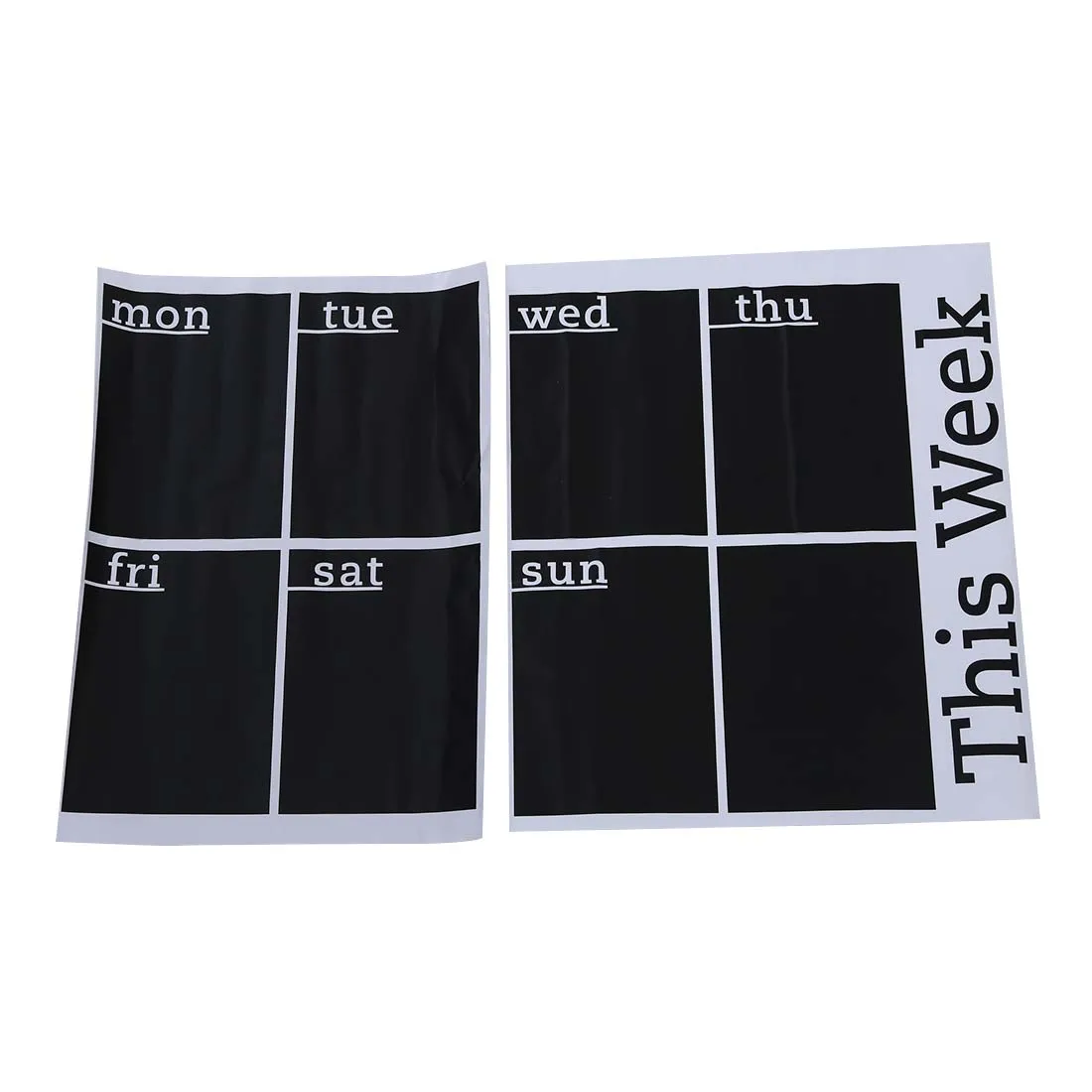 

Weekly Planner Calendar Blackboard Removable Wall Sticker Chalk Board Decal