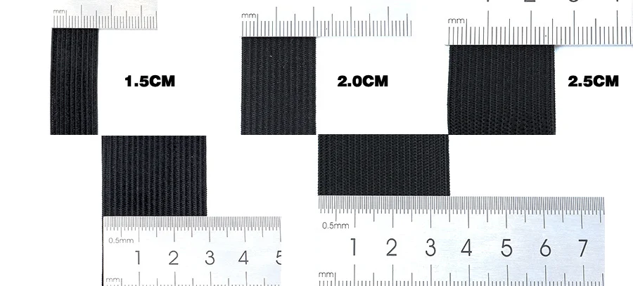 Alileader, 1 шт./лот 1,5/2,0/2,5/3,0/3,5 см парик Эластичная лента черный Цвет для производства париков и закрытием кружева фронтальной парик аксессуары