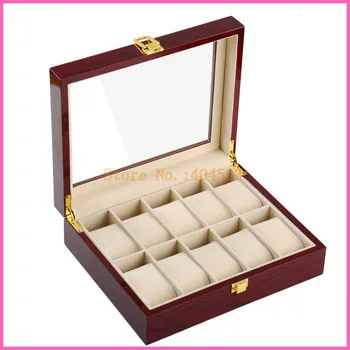 

Free shipping 10 slot custom lacquered wood watch boxes with competitive price