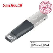 SanDisk USB Flash Drive iXPand OTG Lightning Connector U Disk USB3.0 Stick 16GB 32GB 64GB 128GB MFi For iPhone & iPad SDIX40N