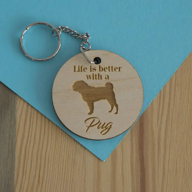 Laser cut engrave funny dogs tags,wooden dogs lover tags,gift key rings