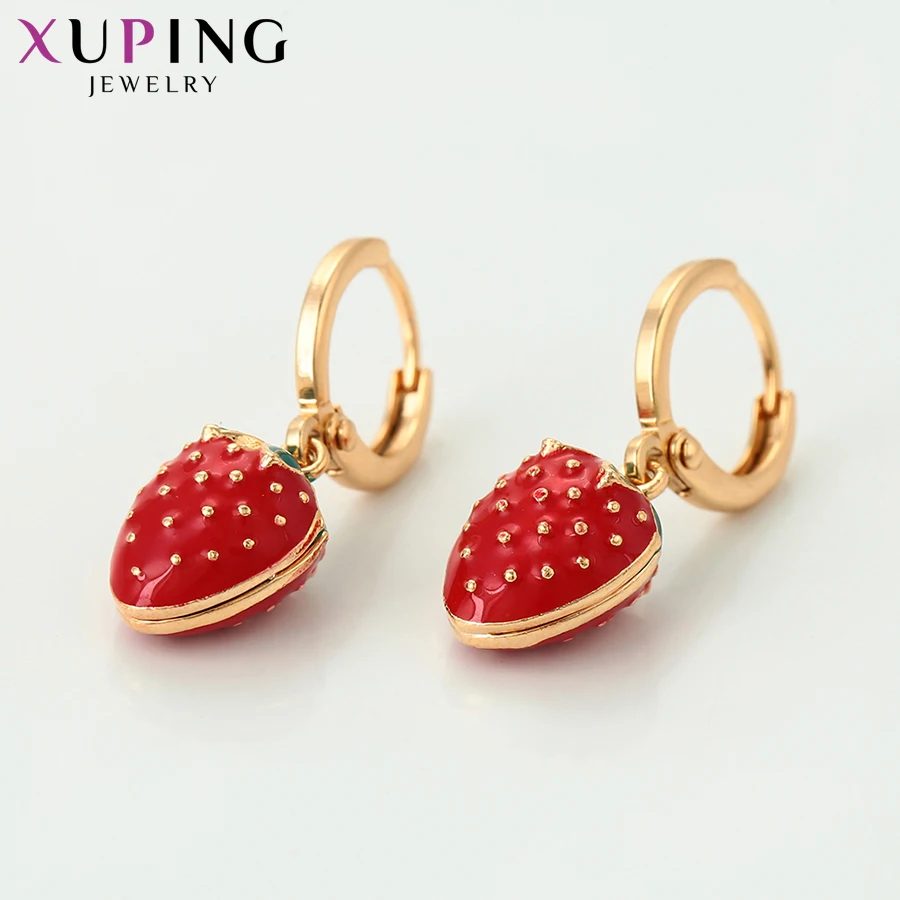 Fruit Design Earrings Xuping Jewelry Fashion Fruit Серьги Design Elegant Fashion Huggies Earring Charm Lovely Style Women Girl A00889023