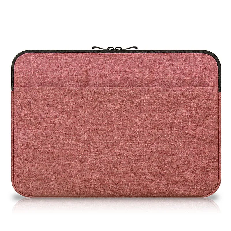 Водонепроницаемый чехол для ноутбука, сумка для ноутбука Macbook Air Pro 13 15, чехол для lenovo Xiaomi 11 12 13 14 15 15,6 дюймов, сумка на молнии - Цвет: Wine Red