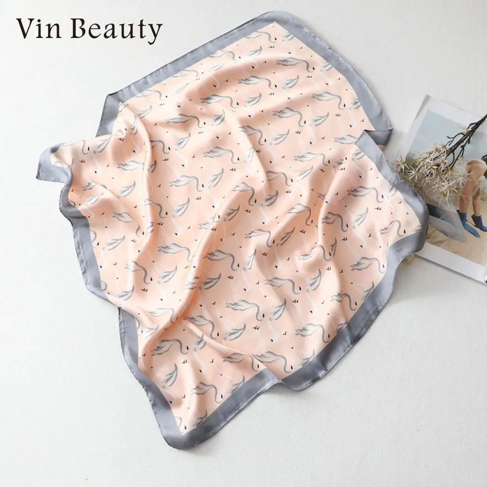 Scarves Hair Accessories Ladies Shawl Silk Scarf Decorative Bag Ladies Scarf Fashion Lady Breathable Party