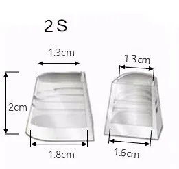 Пластиковый протектор на высоком каблуке для обуви защита на каблуке для женской обуви Пластиковые протекторы на каблуке для латинских танцев - Цвет: Size 2S