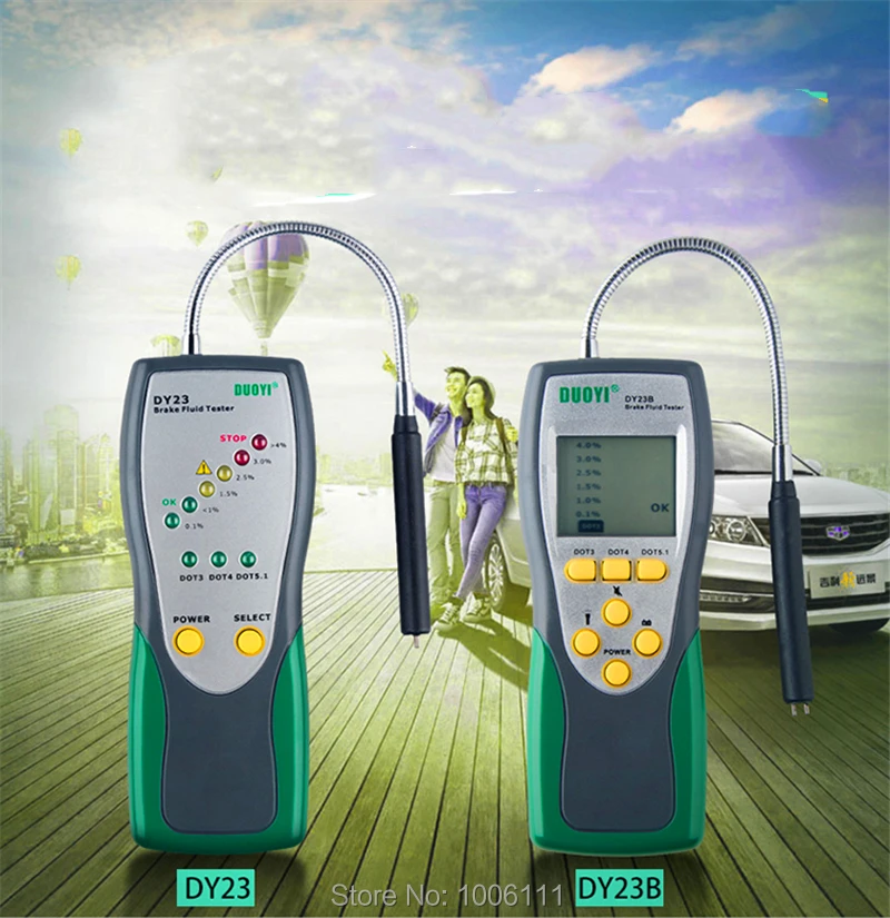 

Automotive Brake Fluid Tester Car Diagnostic Tool Goose Neck Oil Inspection Auto Detector Alarm for Auto DOT3 DOT4 DO