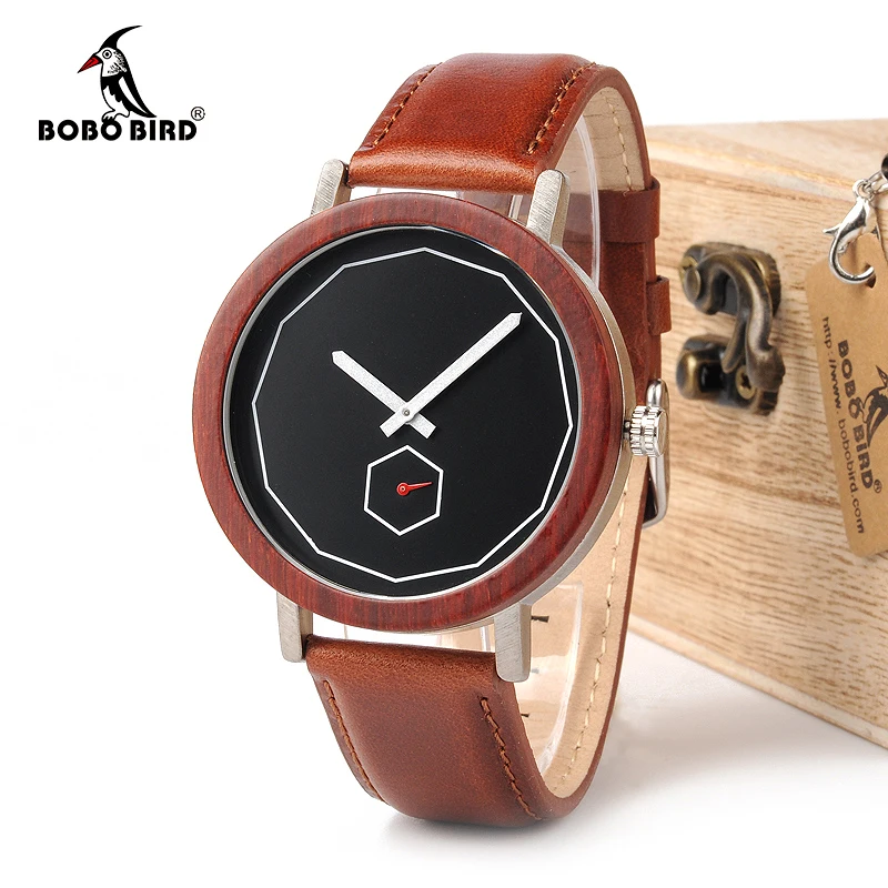 BOBO BIRD Watches Men Women Cool Metal Wood Timepieces Japan Movement Quartz Watches Gift Box Accept Logo Drop Shipping
