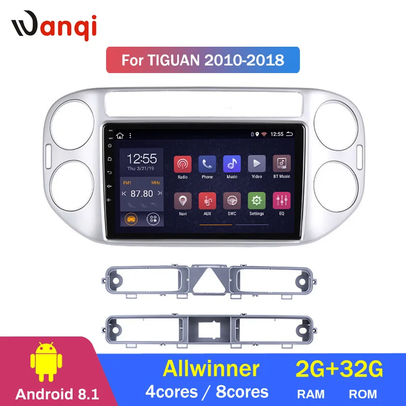 

2G RAM 32G ROM 9 inch Android 8.1 car multimedia system for tiguan 2010-2018 car gps radio navigation