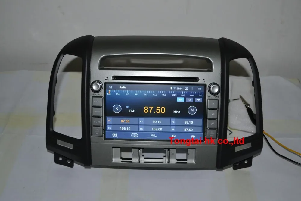 Clearance 7" Android 7.1 for hyundai SANTA FE 2006 2012 car DVD radio player  3 hole,gps navigation,3G,BT,Wifi,2GB Russian,english 19