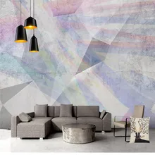 Пользовательские фото обои живопись геометрические 3D настенные фрески обои для гостиной спальни Абстрактные Художественные обои для стен