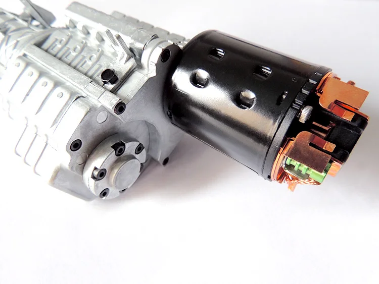 Металлический инженерный трактор самосвал коробка передач RC Carbon Brushed 1/14 1/12 1/10 Tamiya