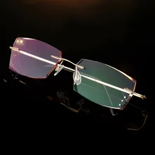 HD. Космические модные алмазные очки для чтения без оправы для мужчин и женщин, очки для чтения пресбиопические очки с диоптриями+ 1,0+ 1,5+ 2,0+ 2,5+ 3,0+ 4,0