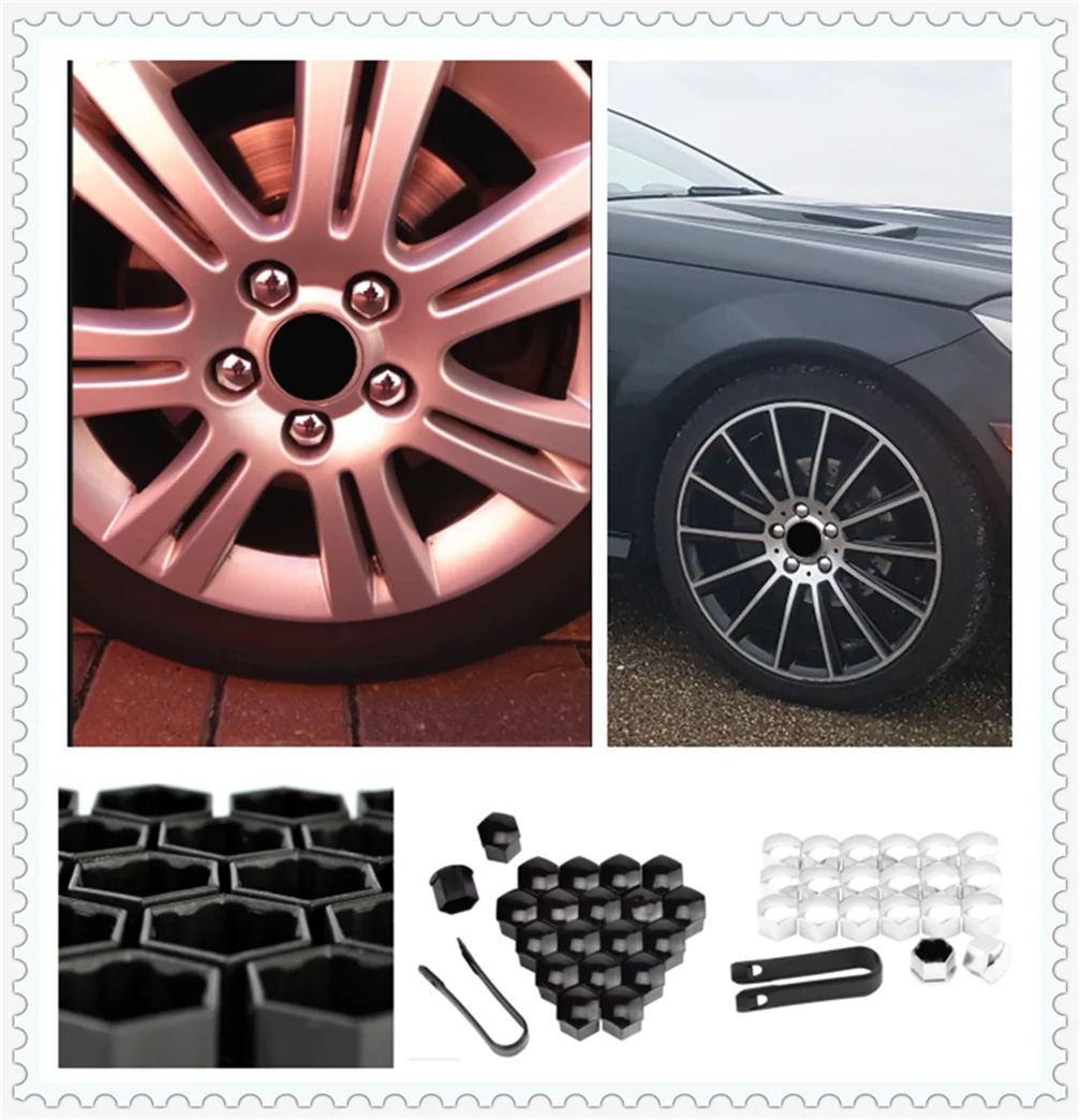 

20Pcs Universal styling rust 17 19 21mm tire nut screw bolt protection cap for Opel Astra g/gtc/j/h Corsa Antara Meriva Zafira