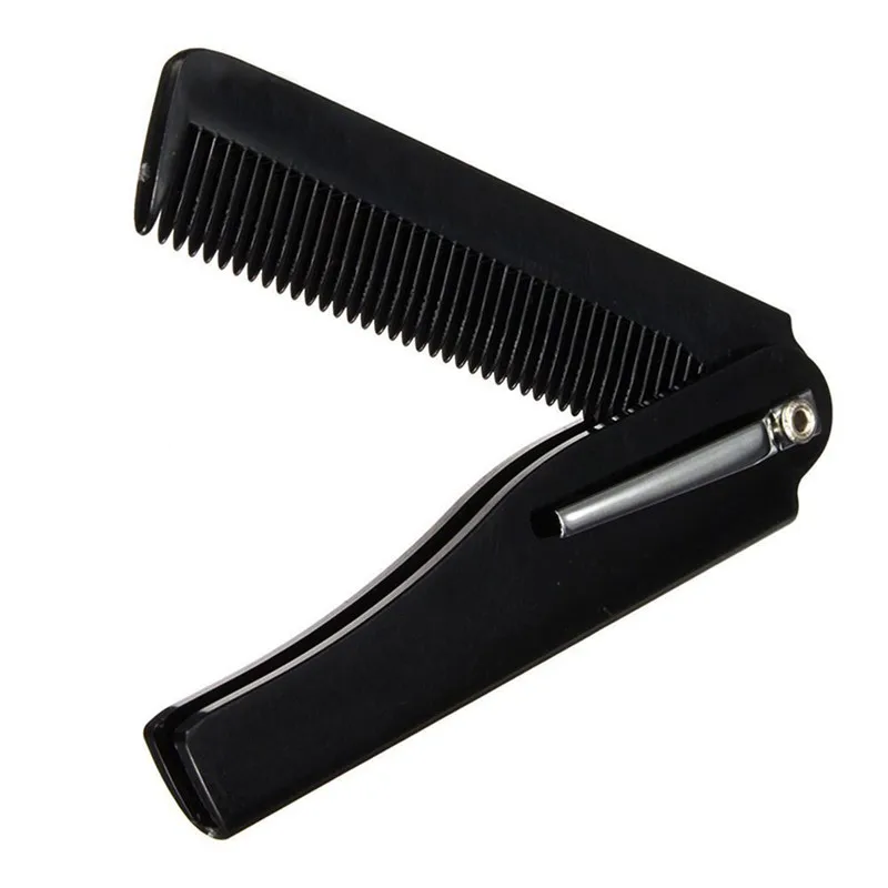 

1 Pcs Mens Womens Beauty Handmade Folding Pocket Clip Hair Moustache Beard Comb Free Shipping