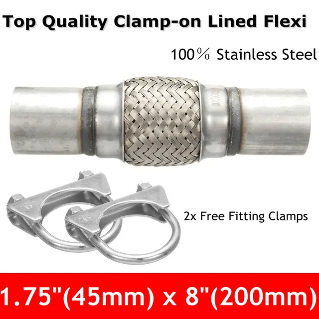 9 Size Stainless Exhaust Flex Tube Joint Flexi Repair Flexi pipe 300x63