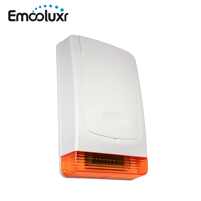 Sirene do Flash ao ar Livre com Fio de Alarme Chifre para Casa Sistema de Alarme contra Roubo Alto Flashing Light Strobe Siren Drive Ladrão Fora Voz