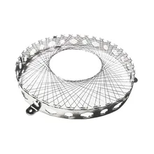 Фонарь для газовой плиты, сетка из нержавеющей стали, газовая плита, ветрозащитная энергосберегающая круглая крышка, чехол с сеткой, аксессуары для кухни QP2