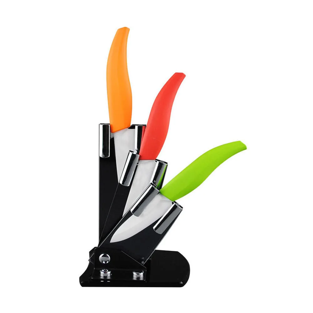 DOANTE Brand Ceramic Knives Set 3" 4" 5" Paring Chef Knife + Acrylic