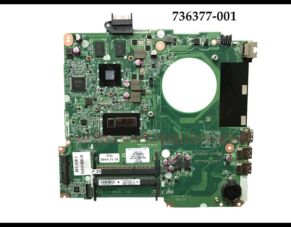 Материнская плата для ноутбука HP Pavilion 15-N 736377-501 737377-001 DA0U82MB6D0 SR170 DDR3L 100% полностью