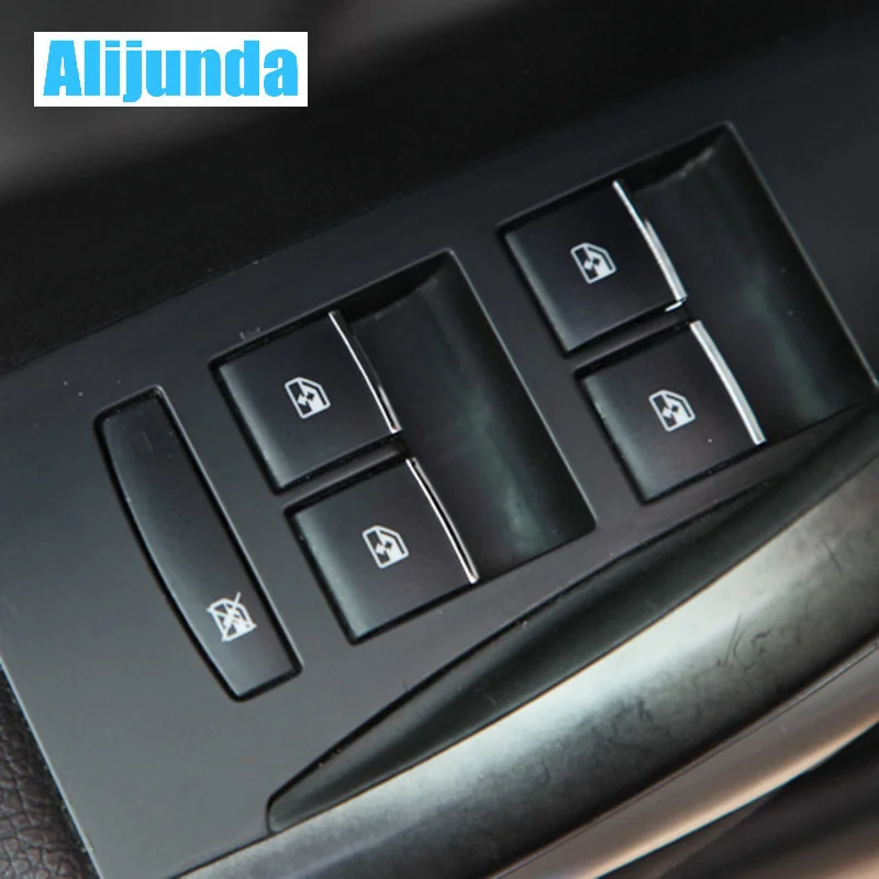

For Chevrolet Cruze / Opel Mokka trim Window lift buttons sequins sticker/decocation for Cruze auto accessories 7pcs Car Styling