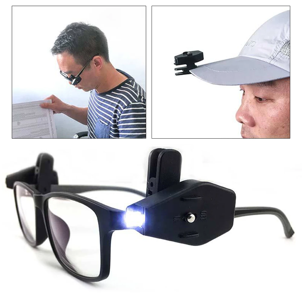 Портативный мини светодиодный фонарик очки с лампочками Открытый Кемпинг Туризм аварийный свет светодиод фонарик