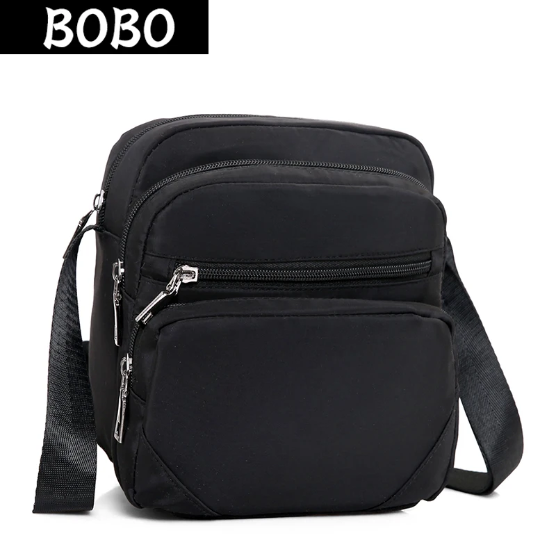 BOBO Men Shoulder Bags Waterproof nylon Small Crossbody Bag Travel