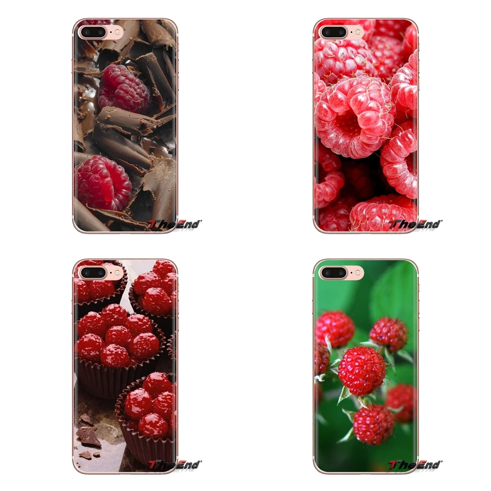 

For Huawei Mate Honor 4C 5C 5X 6X 7 7A 7C 8 9 10 8C 8X 20 Lite Pro Food Wallpaper Raspberry Soft Transparent Cases Covers
