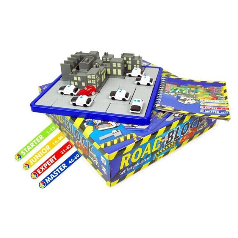 3D building model Thrilling intercept the police caught the thief 60 level desktop games chess Maze children educational toys