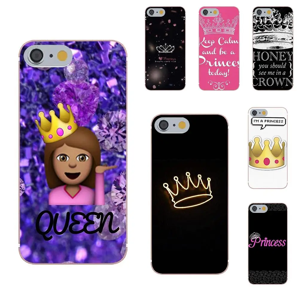 cheap Soft TPU Cell Case For Sony Xperia Z Z1 Z2 Z3 Z4 Z5 compact Mini Premium M2 M4 M5 T3 E3 E5 XA Bitch Queen Crown King Princess