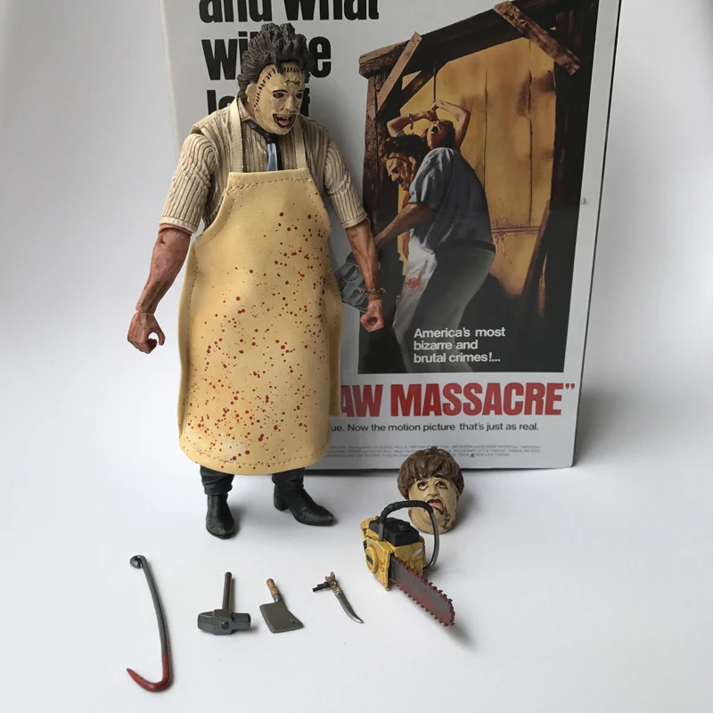 With Led Suit Nightmare On Elm Street Freddy Krueger 3D Jason Friday The 13th Part Leatherface Chainsaw MASSACRE Action Figure (14)