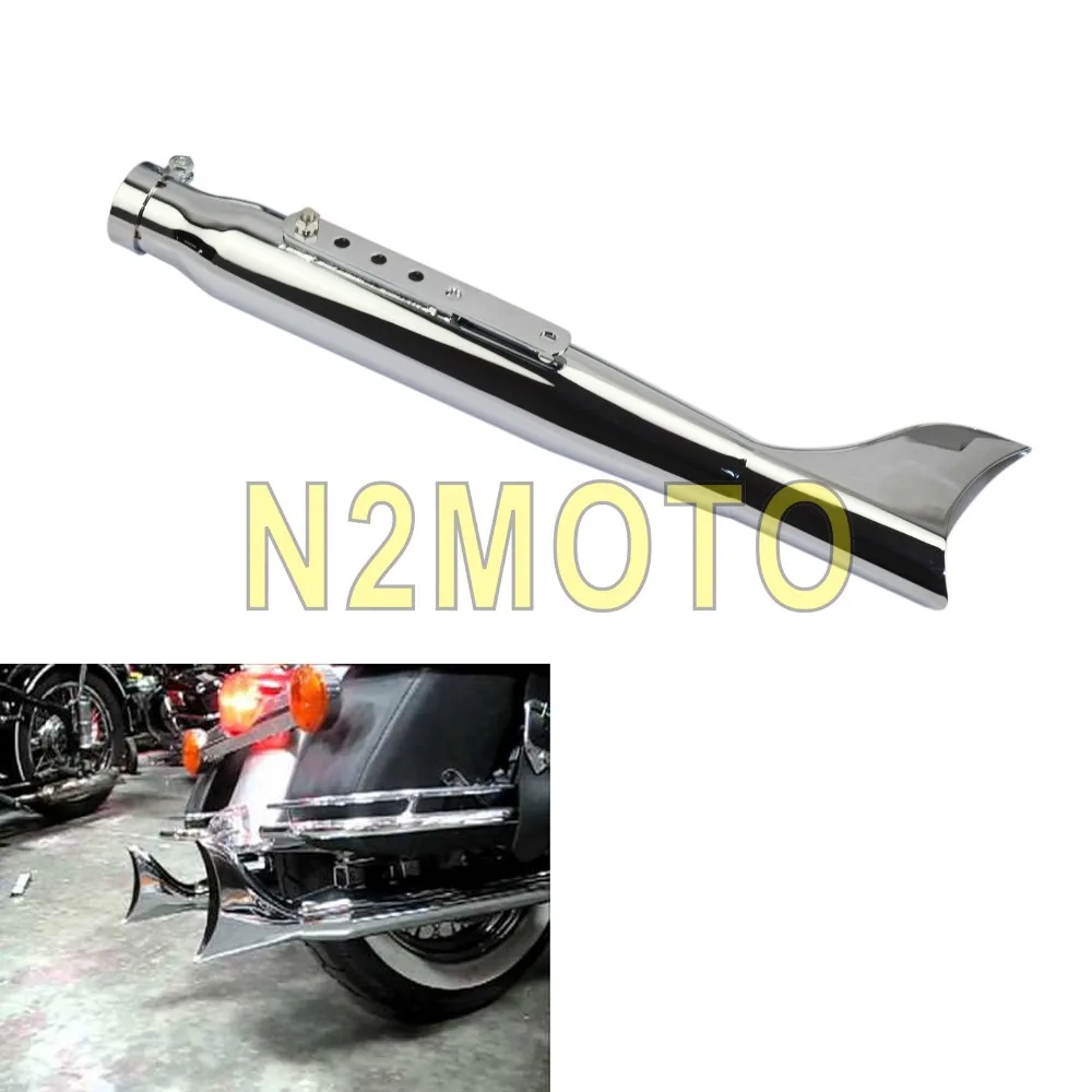 Right Side Motorcycles Galvanized Exhaust Muffler with DB Killer Shark