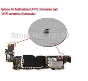 100 шт./лот антенна Wi-Fi FPC разъем док-станция часть для iPhone 4 4G фотоматеринская