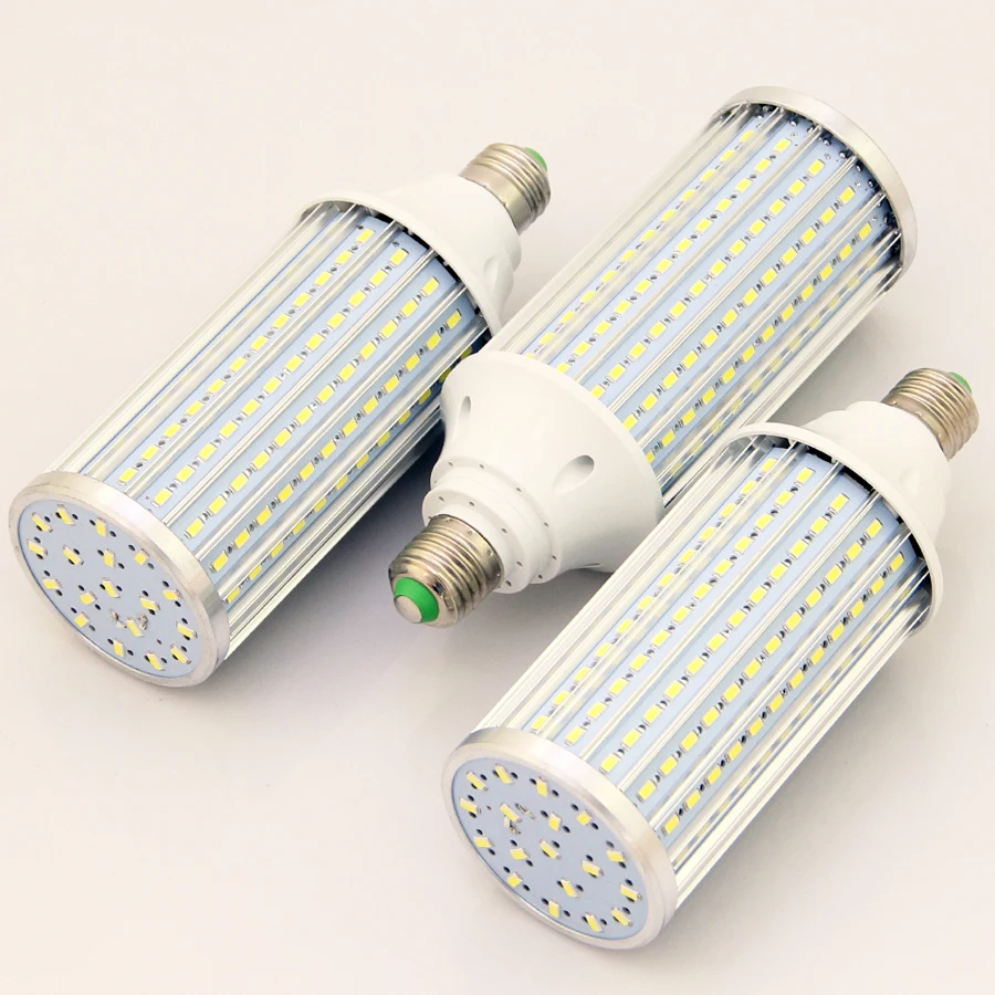 50 шт./лот E27 5730 SMD LED лампы кукурузы Алюминий охлаждения печатных плат светодиоды лампы в помещении без мерцания AC85V-265V 60 Вт LED лампы DHL