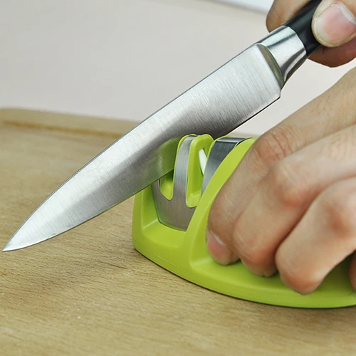 

Hot Kitchen Knife Two Stages Fine Coarse Sharpener Sharpening Stone Knife Tool