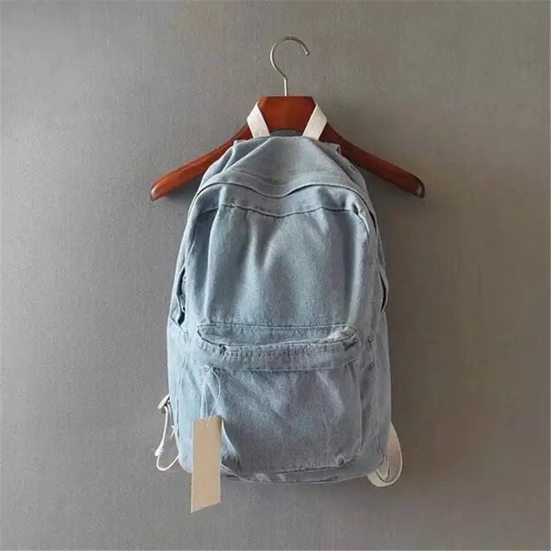 light denim backpack