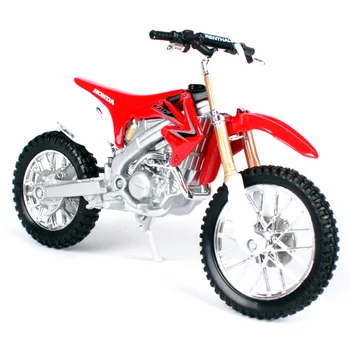 

Maisto 1:18 Honda CRF450R red motorcycle diecast spring rear suspension motorcycle model replicas toy with window box 10021