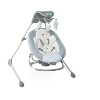 Лунный комбинезон-Пижама для младенцев детская качели электрическая колыбель кресло-качалка Вибрация с музыкой - Цвет: Черный