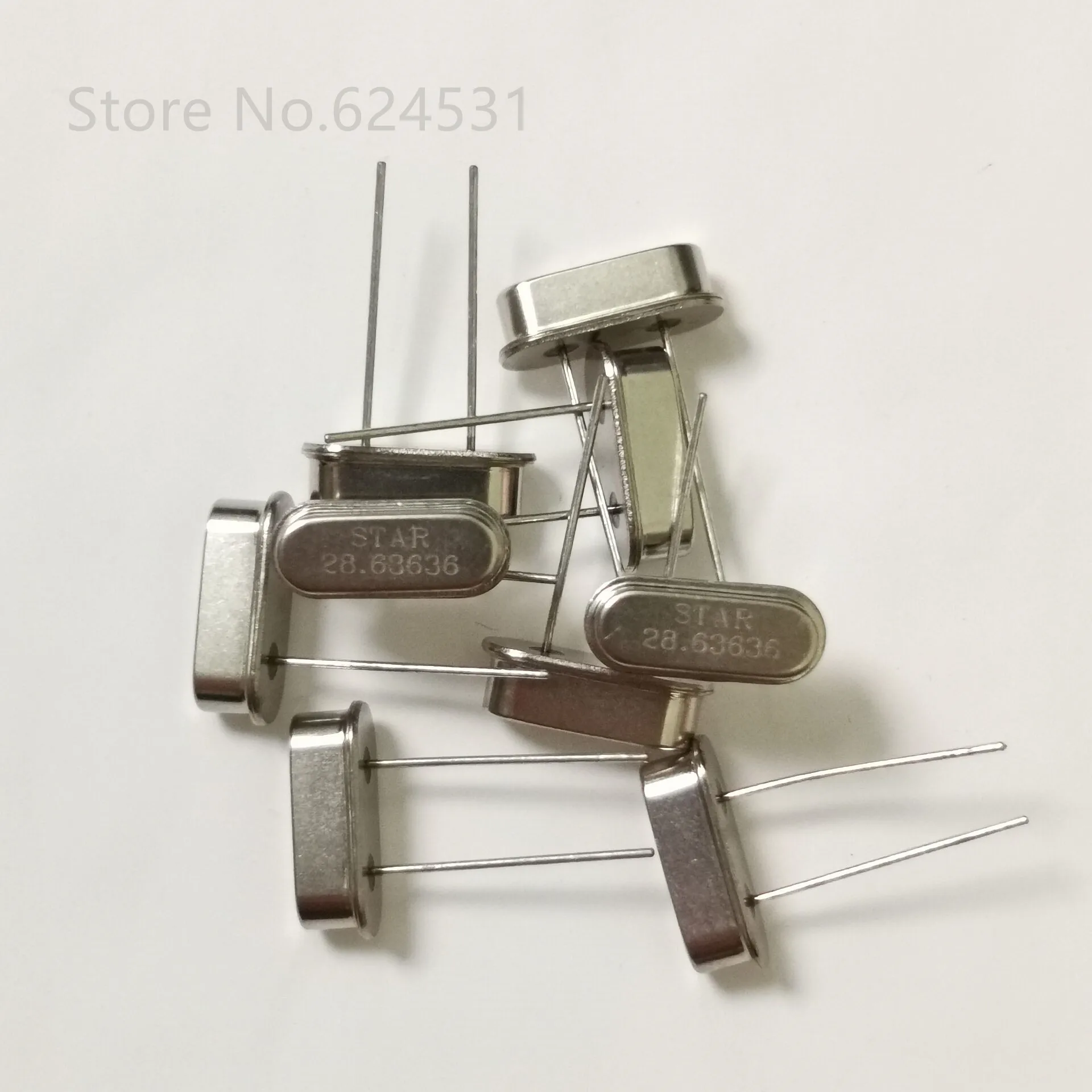 

10pcs HC-49S In-line crystal oscillator 28.63636MHZ 2P 28.6363M DIP resonator