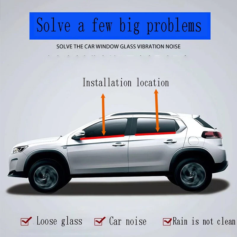 Уплотнительная лента для салона автомобиля 1 м Mitsubishi Lancer 10 ASX Pajero X Ford Focus 2 3 Fiesta Citroen