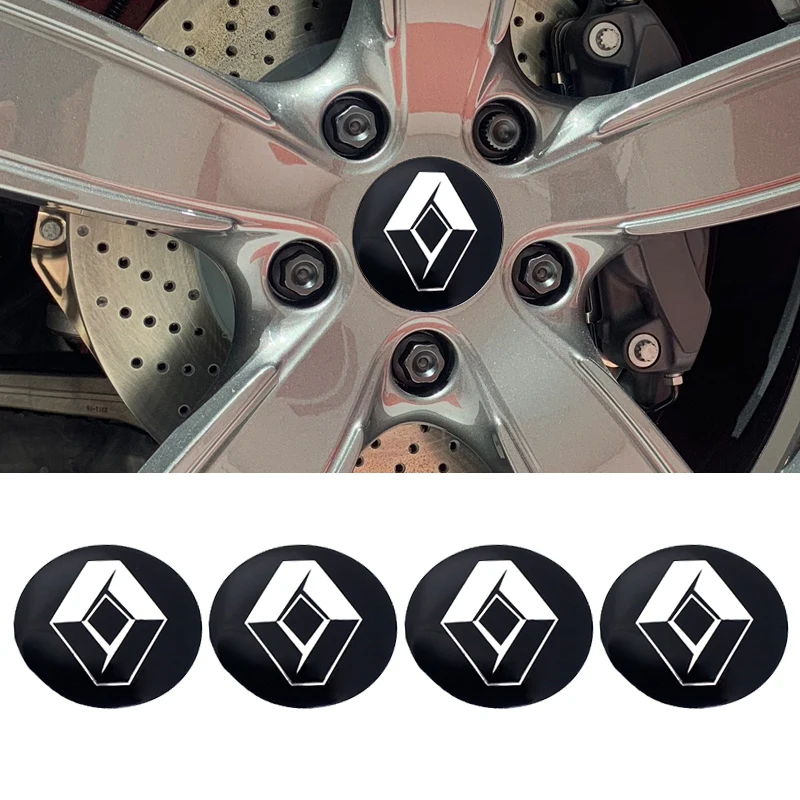 

4Pcs Wheel Center Hub Cap Stickers 56.5mm emblems For Renault Megane 2 3 Duster Logan Clio Laguna 2 Captur Car Styling