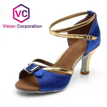 Great Discounts Coupons 2016 Black Gold Latin Dance Shoes for Women Girls 2 Colors Tango Salsa