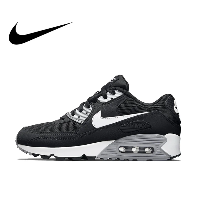 Nike AIR MAX 90 ESSENTIAL Breathable Black Running Shoes Nike AIR MAX 90 ESSENTIAL Breathable Black Running Shoes